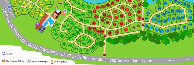 plan camping prairie de la mer favieres